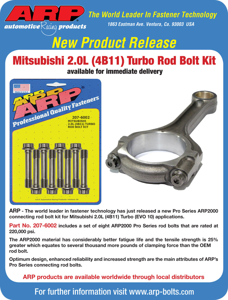 ARP 207-6002 Mitsubishi 2.0L (4BIIT) rod bolt kit (Фото-2)