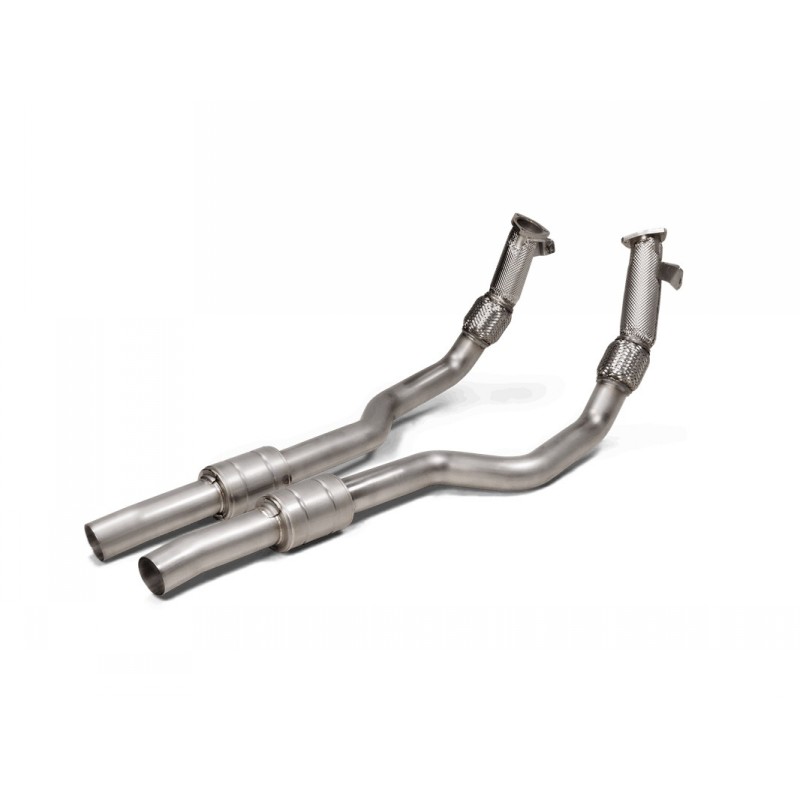 AKRAPOVIC L-AU/SS/8/1 Лінк-пайпи (нержавіюча сталь) для AUDI RS6 Avant / RS7 Sportback Performance (C8) - OPF/GPF 2023+
