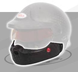 BELL 2081824 Full chin bar kit for HP10/HP10 RALLY helmet, glossy carbon (Photo-1)