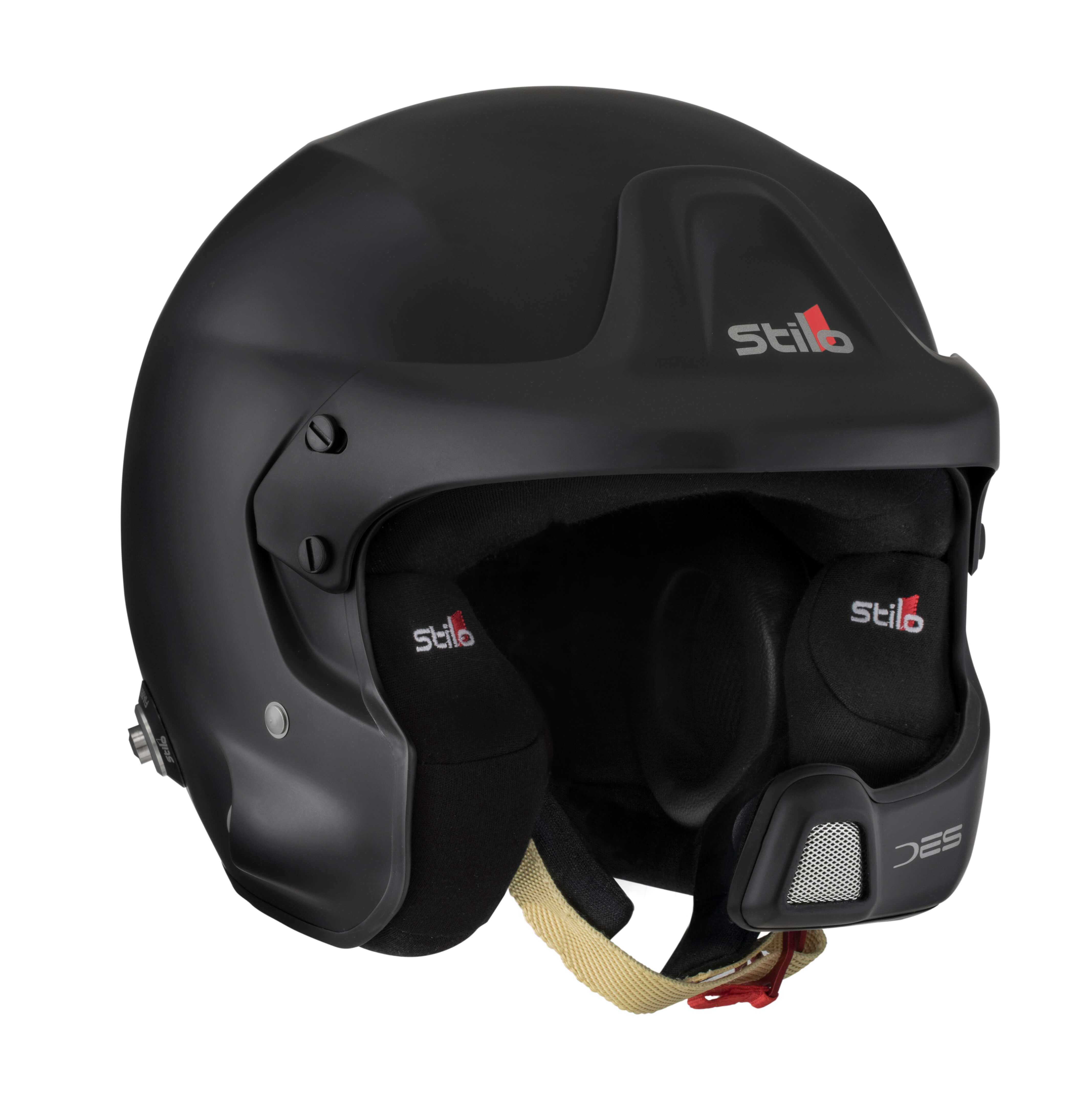 STILO AA0210CG2M550401 WRC DES COMPOSITE TURISMO Open-face helmet, HANS, FIA, black, size 55 (Photo-1)