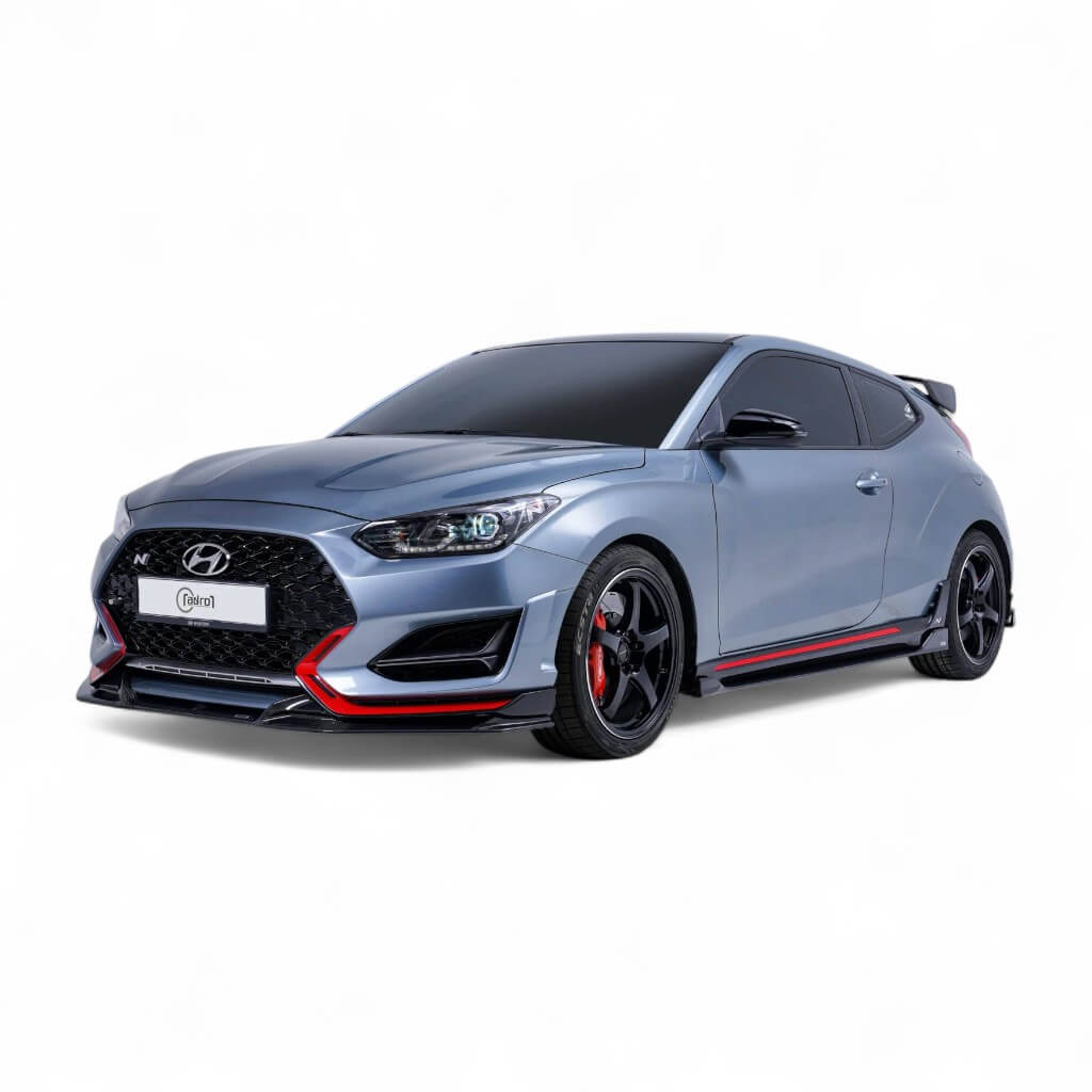 ADRO A10A20-1402 V2 Carbon Fiber Side Skirts for HYUNDAI Veloster N 2018-