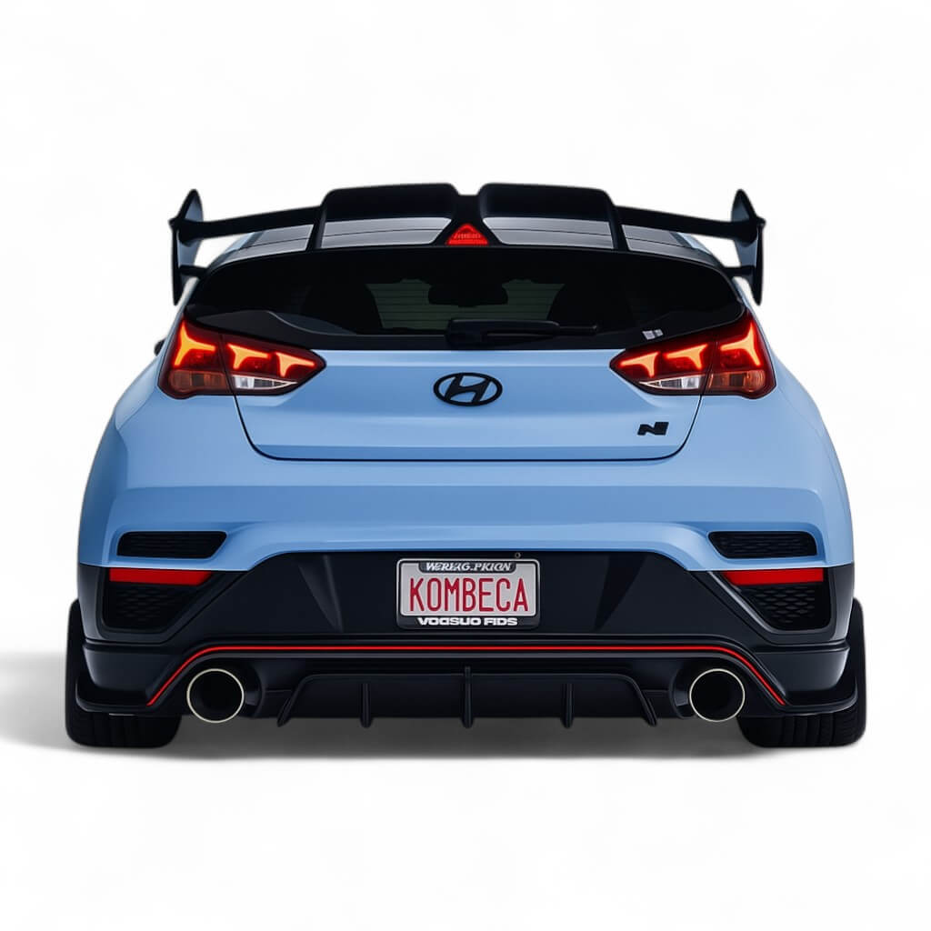 ADRO A10A20-1502 Carbon Fiber V2 Trunk Spoiler for HYUNDAI Veloster N 2018-