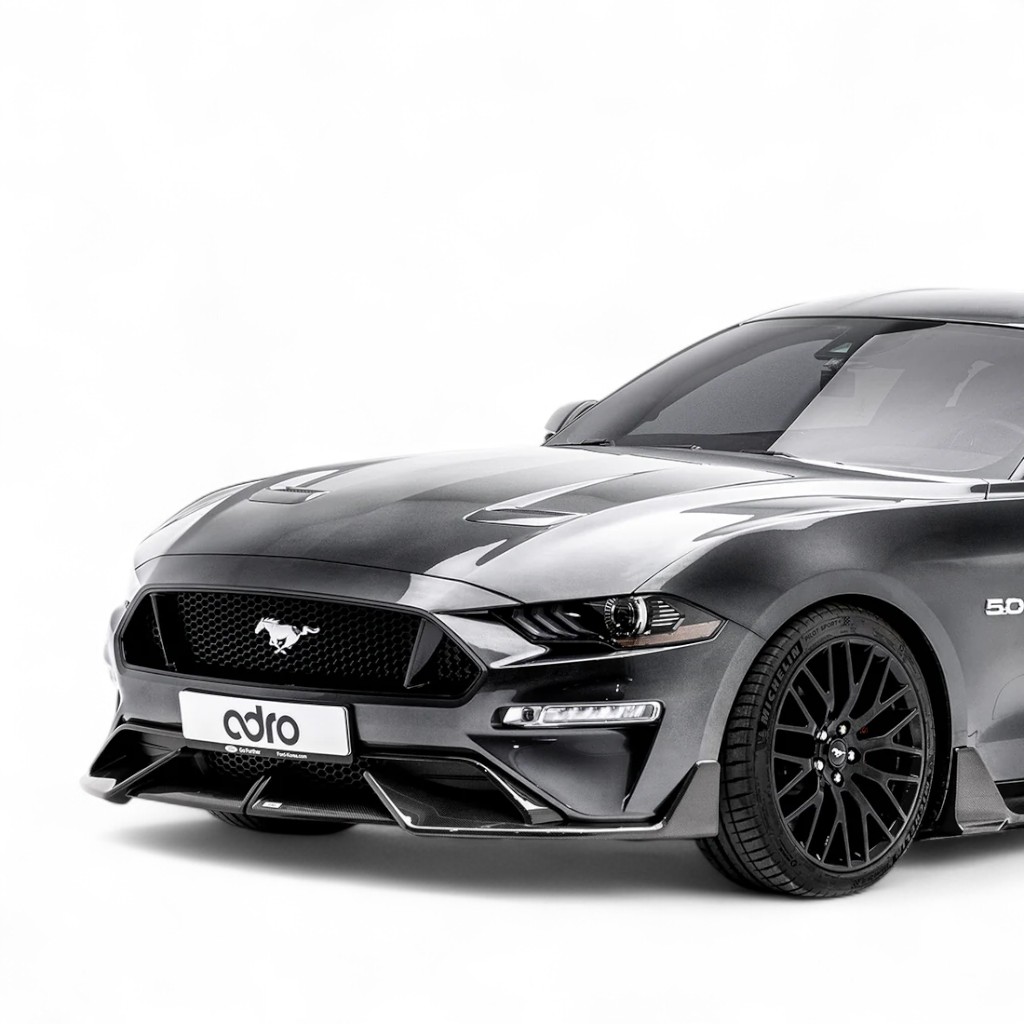 ADRO A16A10-1221 Front Bumper Splitter for FORD Mustang EcoBoost / GT 2018-2023