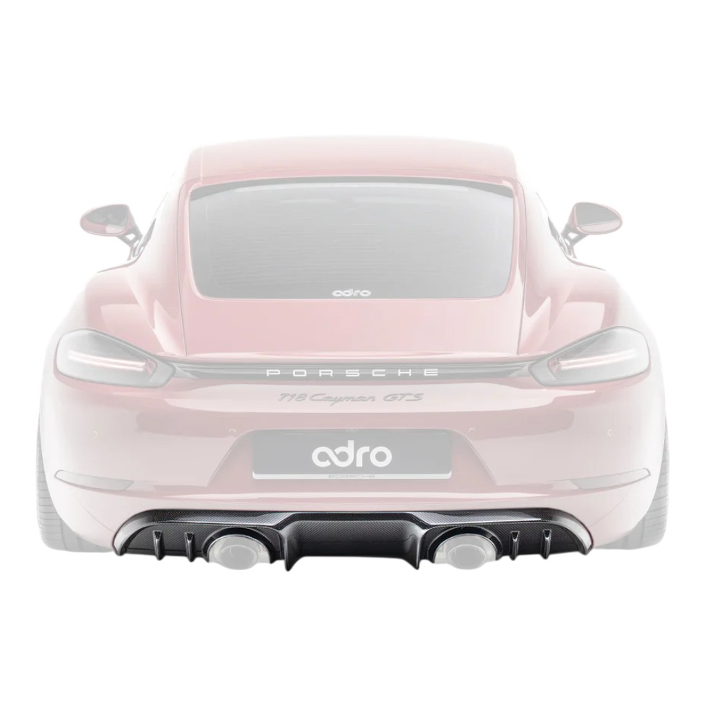 ADRO A23A20-1301 Rear Dyfuzor (Karbon) For PORSCHE 718 Cayman/Boxster GTS 4.0/718 Spyder/Spyder RS/GT4 RS (982) - Image 1
