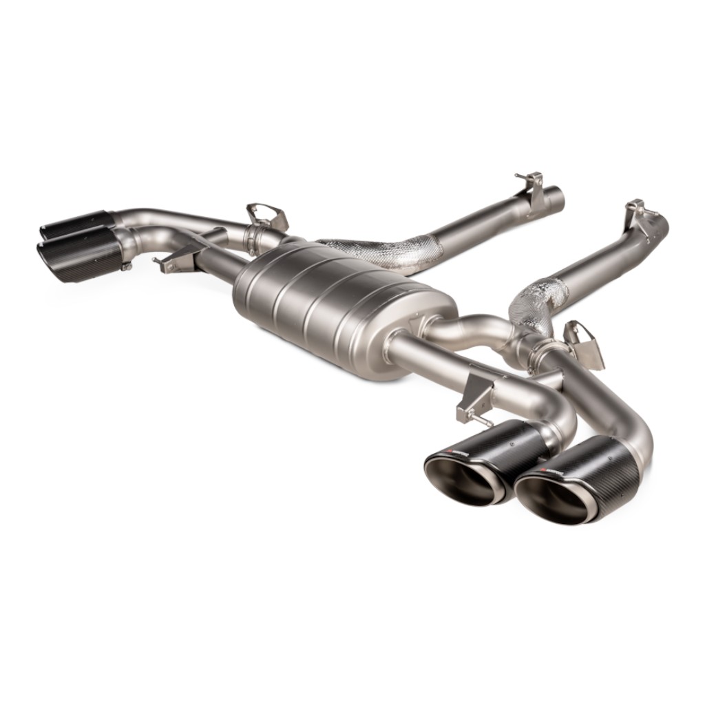 AKRAPOVIC S-BM/T/28H Slip-On Line (Titanium) Exhaust System for BMW X5M / X5M Competition (F95) / X6M / X6M Competition (F96) OPF/GPF 2021–2023
