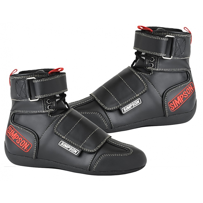 ᐉ SIMPSON RT130BK RT-20 Drag racing shoes, SFI 3.2A/20, black, size 46 ...