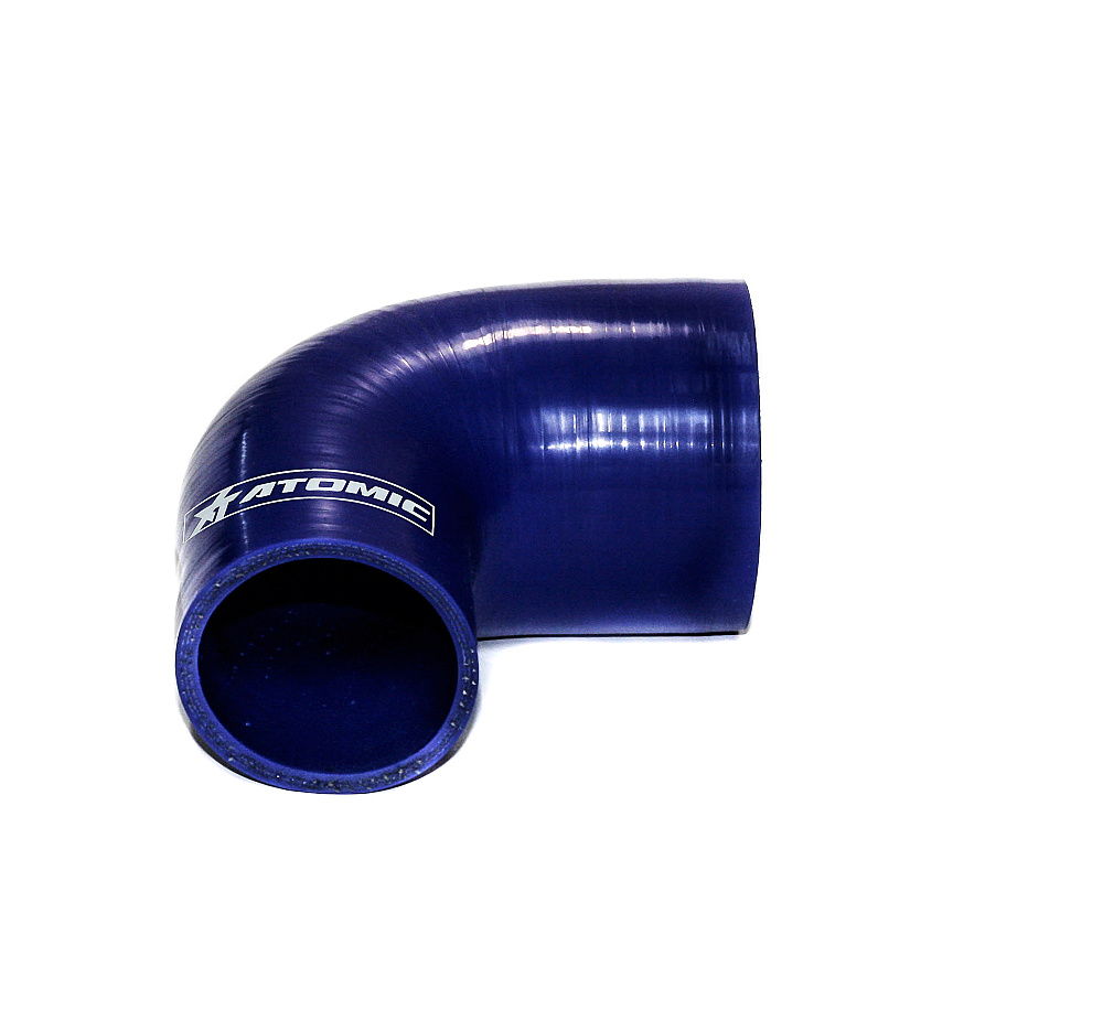 ATOMIC er90-57-76 BLUE Hose silicone, 90° Reducer Elbows 57-76 mm (Фото-1)