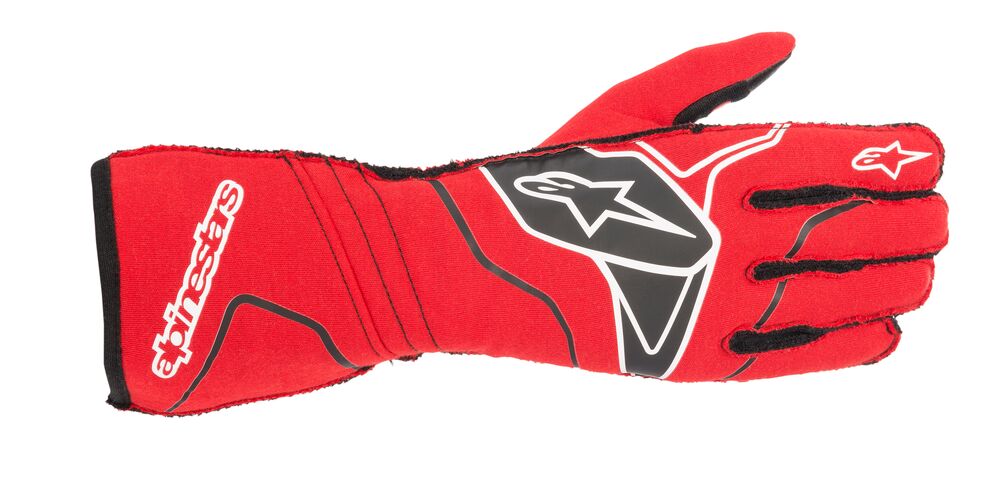 ALPINESTARS 3550120_31_S TECH 1-ZX v2 Racing gloves, FIA 8856-2018, red/black, size S (Фото-1)