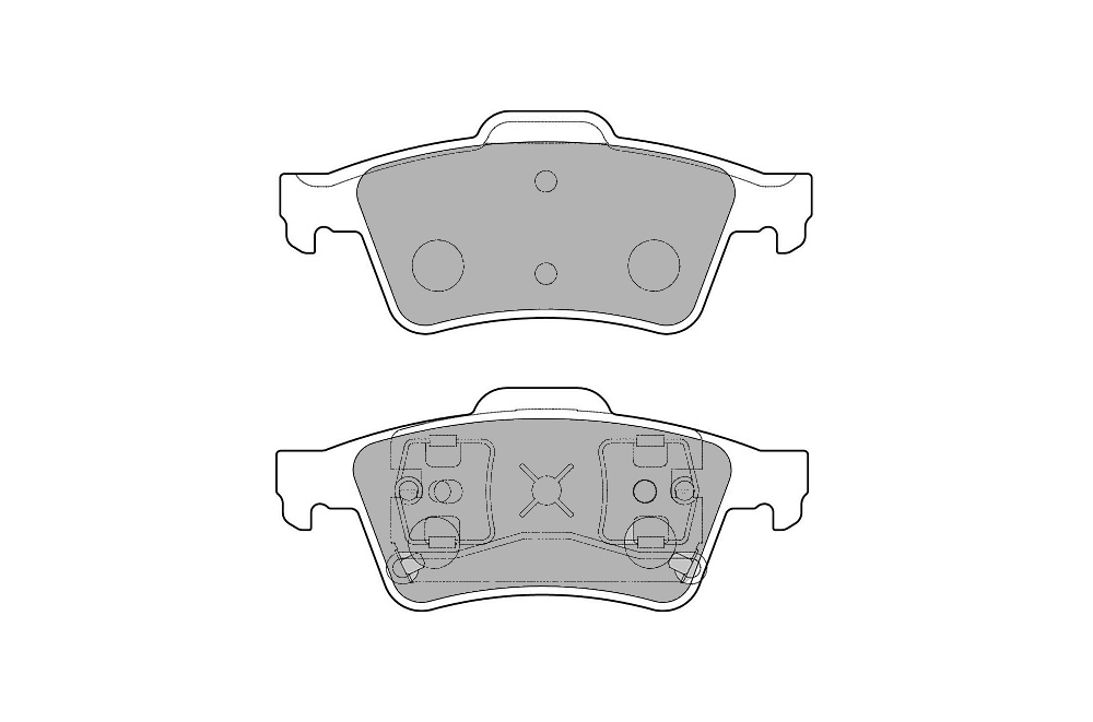 FERODO FCP1540H DS2500 Brake pads rear MAZDA 3 MPS, FORD FOCUS ST (Фото-1)