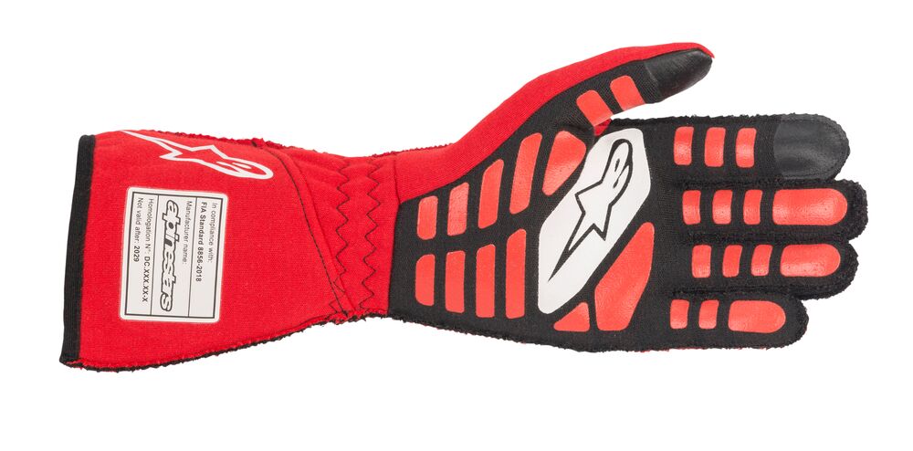 ALPINESTARS 3550120_31_M TECH 1-ZX v2 Racing gloves, FIA 8856-2018, red/black, size M (Фото-2)
