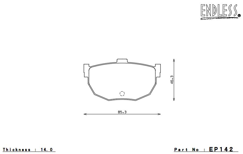 ENDLESS EP142MA45B Rear brake pads NISSAN Primera (Photo-1)