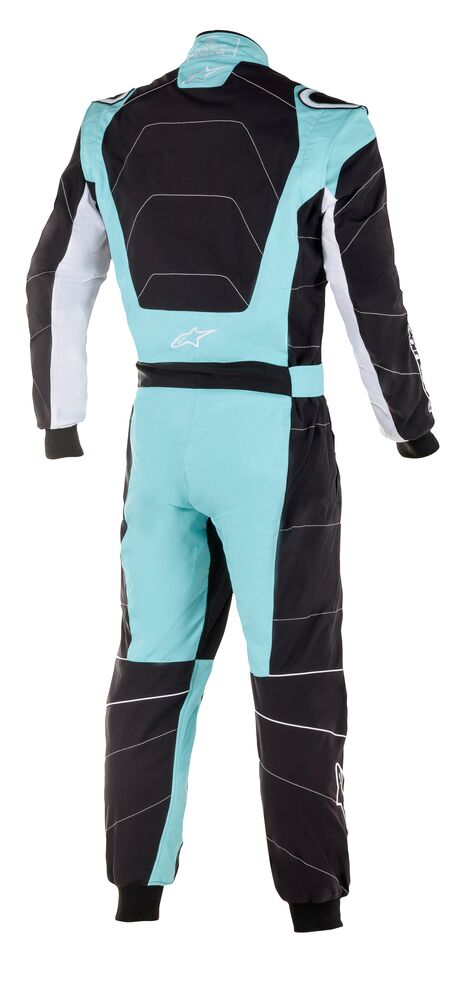 ALPINESTARS 3351720_1076_130 KMX-3 v2 Kids Kart suit, CIK, black/turquoise, size 130 (Фото-2)