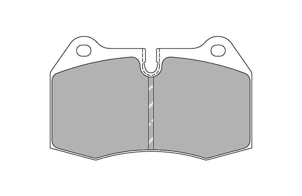 FERODO FCP1561R DS3000 Brake pads front NISSAN 350Z, HONDA INTEGRA DC5 (BREMBO) (Фото-1)