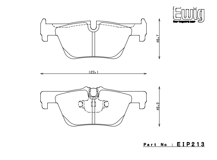 ENDLESS EIP213ME20 Rear brake pads BMW F30/F31 (Photo-1)