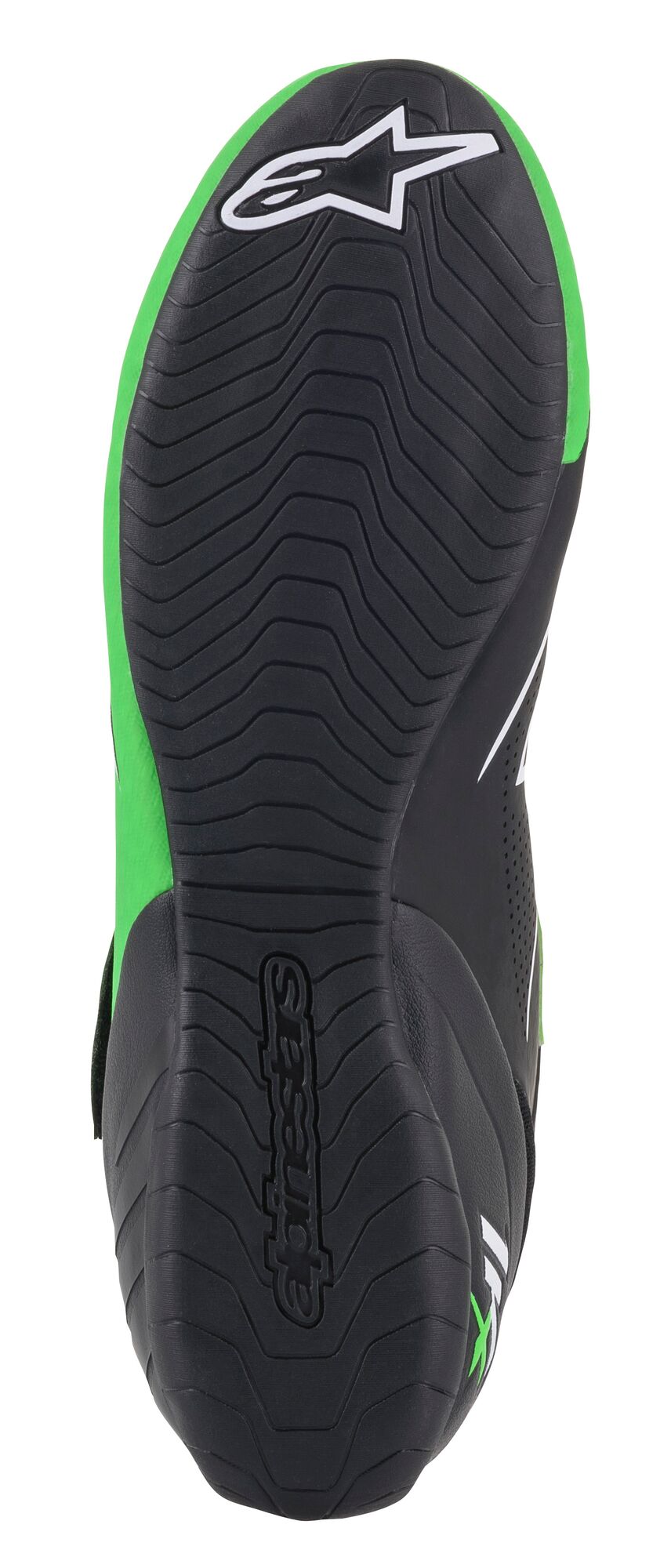 Alpinestars Tech-1KX kart shoes Black/fluo green/white