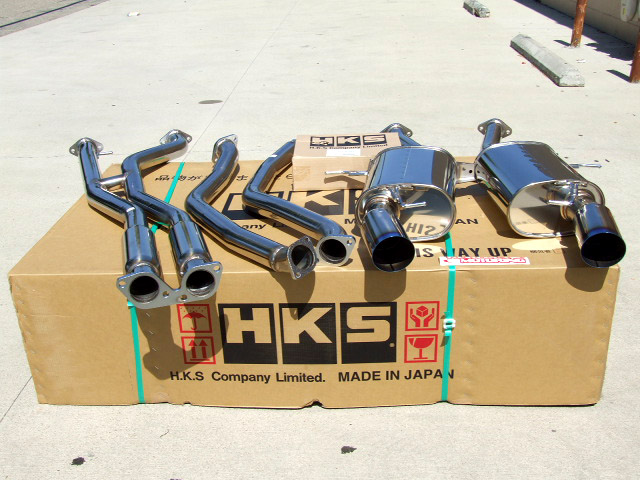 HKS 31013-BG001 Legamax Premium catback exhaust for BMW E90 335i, E92 335i (titanium tips) (Photo-3)