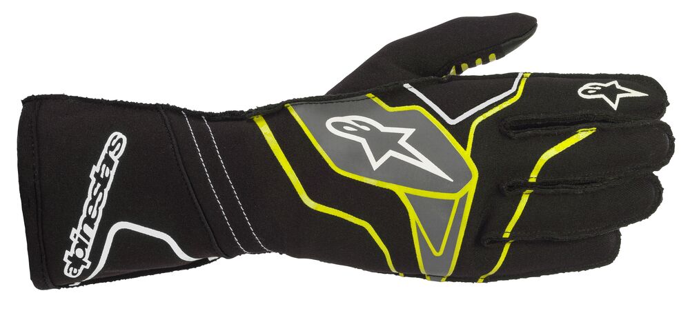 ALPINESTARS 3551820_1501_M TECH 1 KX v2 Kart gloves, black/yellow/grey, size M (Фото-1)