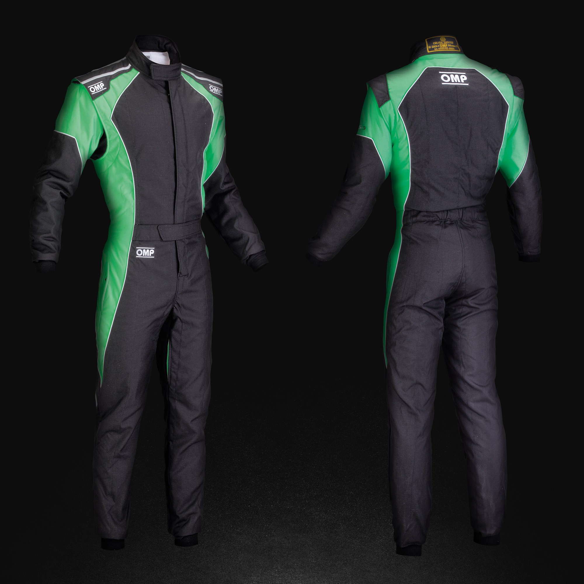 OMP KK01723L27460 Suit (CIK) KS-3, black/neon green, size 60 (Фото-1)