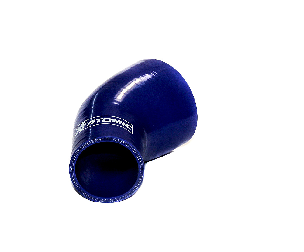 ATOMIC er45-63-57 BLUE Hose silicone, 45° Reducer Elbows 63-57 mm (Фото-1)