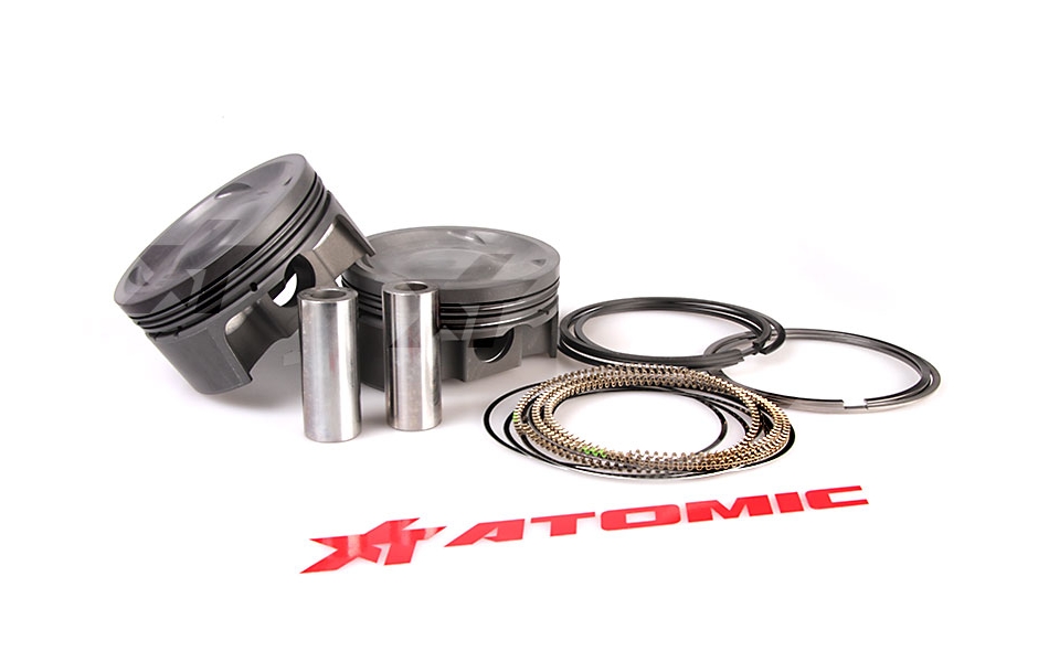 MAHLE 930131866 Pistons kit 85.50mm x 28.7mm CH, 100.0mm stroke,150mm rod,22mm pin,-18.6cc,276g,8.7CR, 4032 MITSUBISHI 4G63 2.0L (Фото-1)
