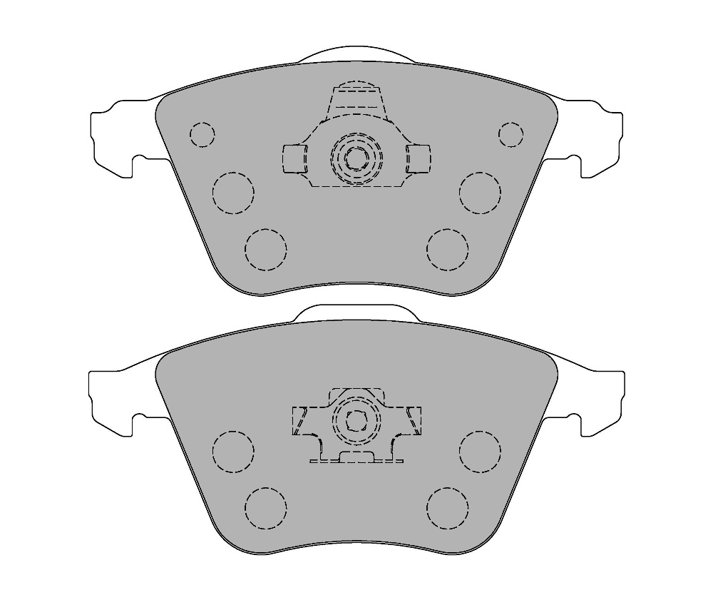 FERODO FCP1706W DS1.11 Brake pads front Brake pads front MAZDA 3/6 MPS, Focus ST, Vectra OPC (Фото-1)
