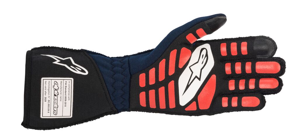 ALPINESTARS 3550120_7130_S TECH 1-ZX v2 Racing gloves, FIA 8856-2018, navy/black/red, size S (Фото-2)