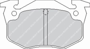 FERODO FCP558H DS2500 Brake pads rear RENAULT CLIO II RS / PEUGEOUT 205/206 / CITROExhaust SAXO 1.6 (Фото-1)