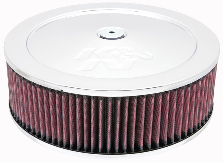 K&N 60-1230 Round Air Filter Assembly 7-5/16 FLANGE 11 DIA 4-1/2H (Photo-1)