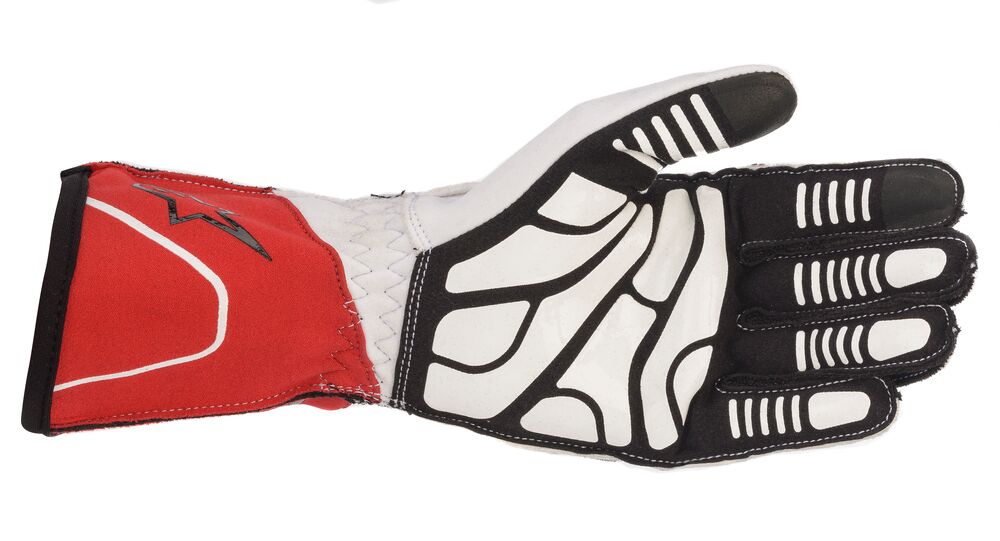 ALPINESTARS 3551820_231_S TECH 1 KX v2 Kart gloves, white/red/black, size S (Фото-2)
