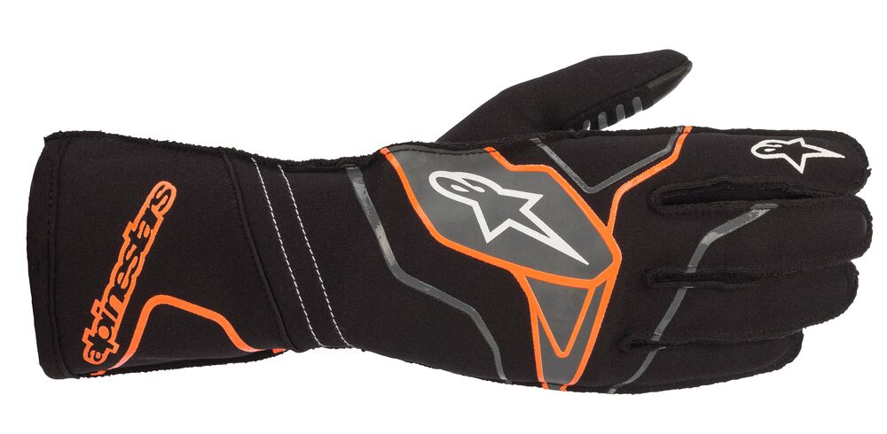 ALPINESTARS 3551820_156_M TECH 1 KX v2 Kart gloves, black/orange, size M (Фото-1)
