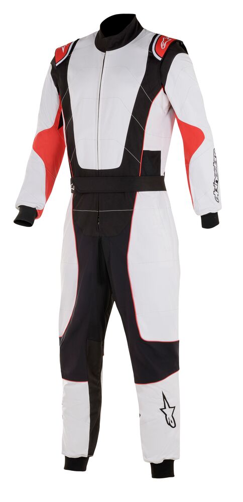 ALPINESTARS 3351520_213_58 KMX-3 v2 Kart suit, CIK, white/black/red, size 58 (Фото-1)