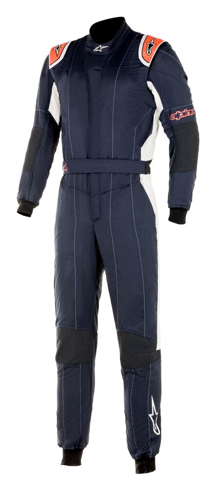ALPINESTARS 3354020_7134_50 GP TECH v3 Racing suit, FIA 8856-2018, navy blue/red, size 50 (Фото-1)