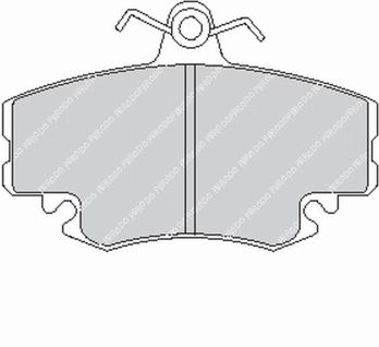 FERODO FCP845H DS2500 Brake pads front RENAULT CLIO II (Фото-1)