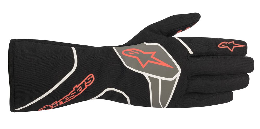 ALPINESTARS 3551020_13_XL TECH 1-RACE v2 Racing gloves, FIA 8856-2018, black/red, size XL (Фото-1)