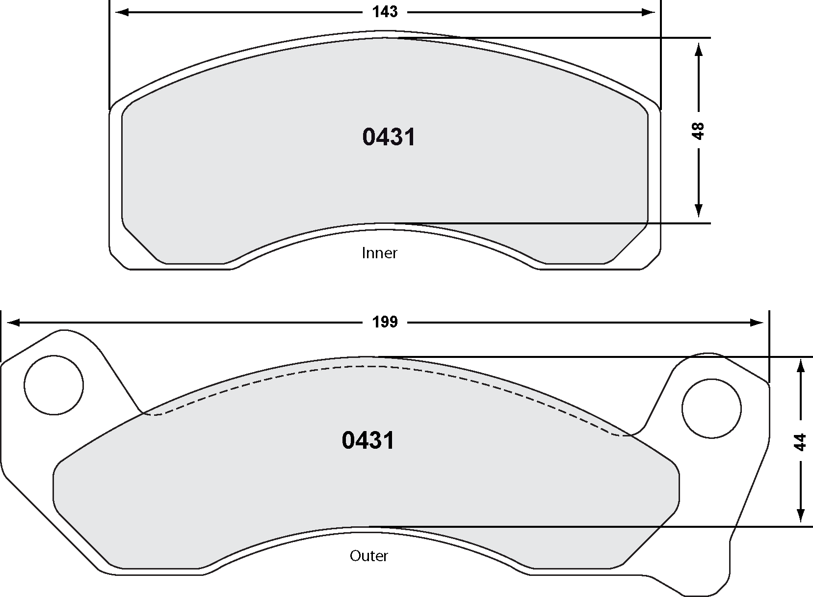 PFC 0431.22 Brake pads Z-RATED front D MUSTANG V10  (Фото-1)