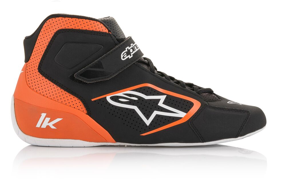 ALPINESTARS 2712018_134_7 TECH 1-K Karting shoes, black/orange fluo, size 39 (7) (Фото-4)