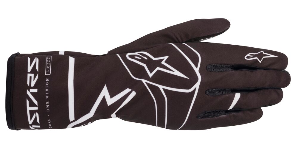 ALPINESTARS 3552620_12_L TECH 1 K RACE S v2 SOLID Kids Kart gloves, black/white, size L (Фото-1)