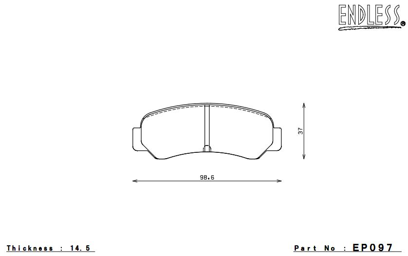 ENDLESS EP097SSY Brake pads (Photo-1)