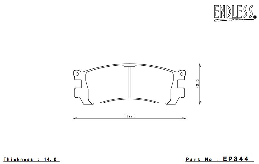ENDLESS EP344SSY Brake pads (Photo-1)
