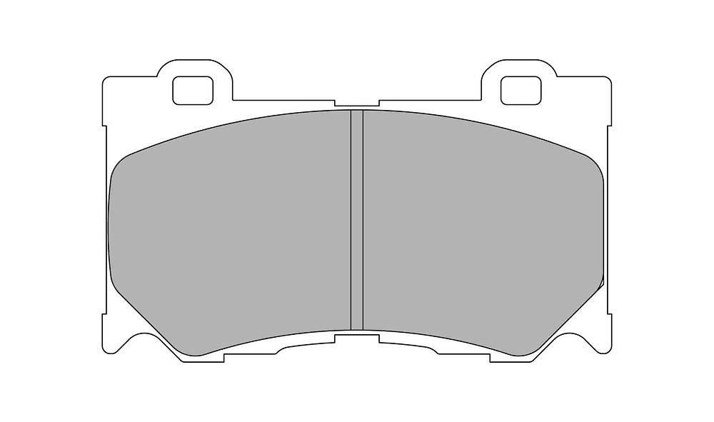 FERODO FCP4172H DS2500 Brake pads front INFINITI FX50/G37 Coupe /NISSAN 370Z (Akebono) (Фото-1)