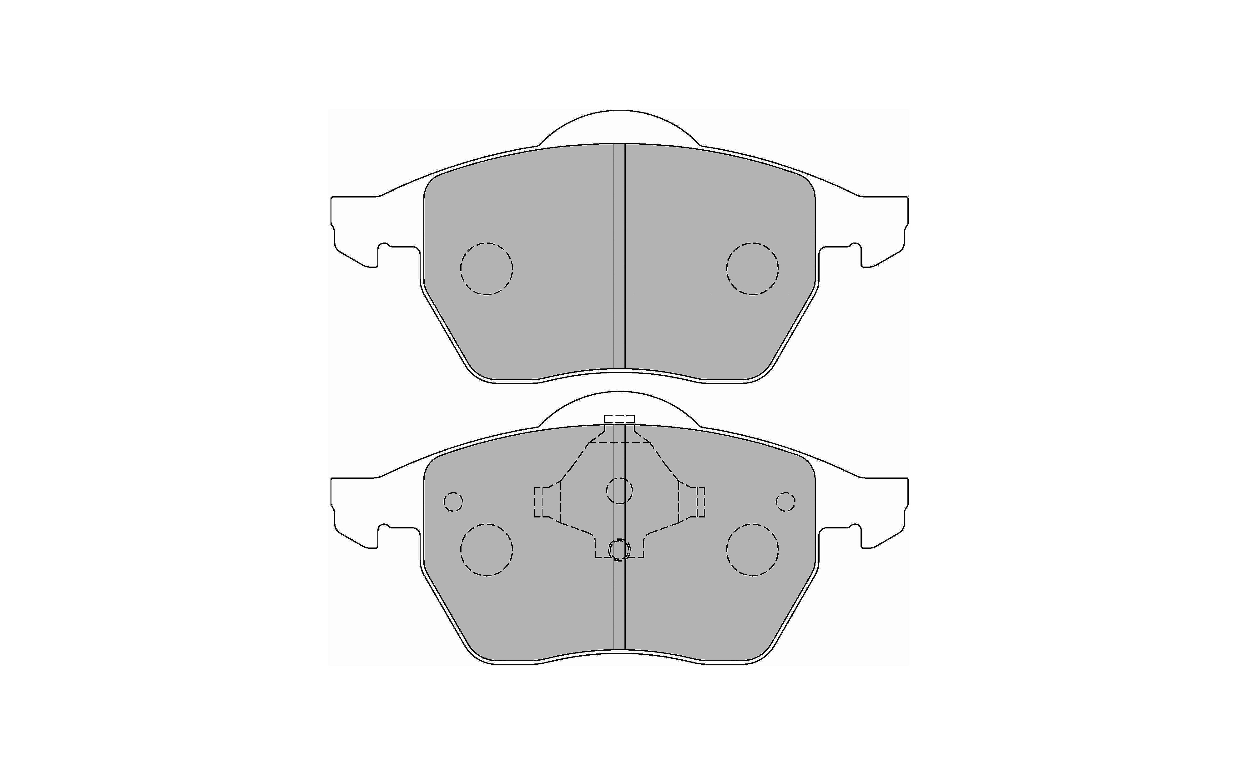 FERODO FCP590R DS3000 Brake pads front AUDI A4/A6/A8/S6/S8/TT VW Golf III/IV (Фото-1)