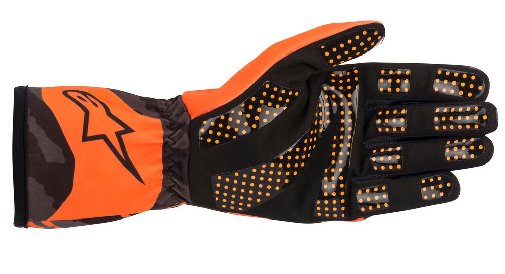 ALPINESTARS 3552920_451_S TECH 1 K RACE S v2 CAMO Kids Kart gloves, orange fluo/black, size S (Фото-2)