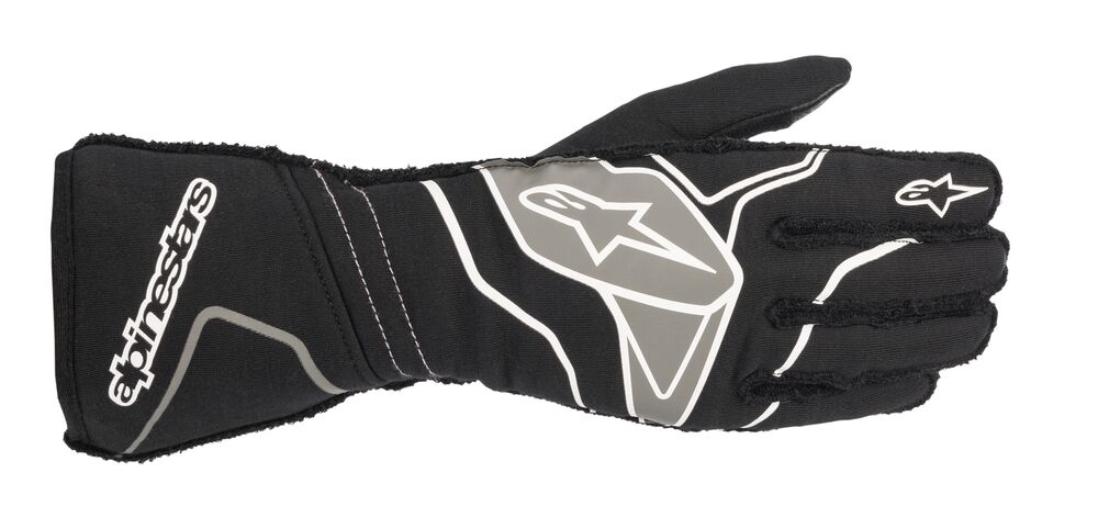 ALPINESTARS 3550120_104_L TECH 1-ZX v2 Racing gloves, FIA 8856-2018, black/grey, size L (Фото-1)