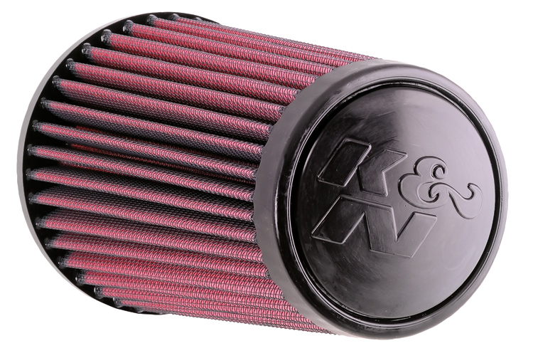 K&N RE-0870 UNIVERSAL Clamp-On Air Filter 4"FLG, 6"OD-B, 4-5/8"OD-T, 9"H (Фото-1)