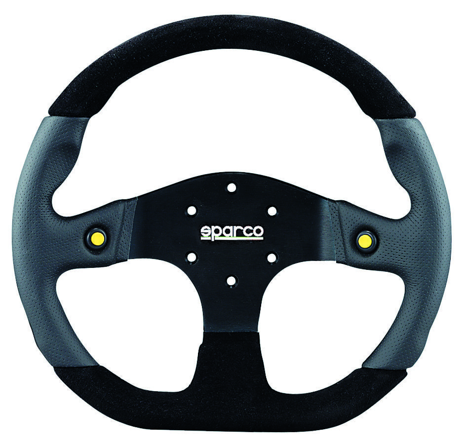 SPARCO 015TMG22TUV Steering wheel L999 (2 buttons), leather, black, diam.330mm, reach 00mm (Фото-1)