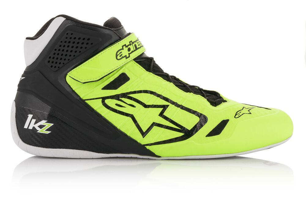 ALPINESTARS 2713018_551_6 Karting shoes TECH 1-KZ, black/yellow fluo, size 38 (6) (Фото-4)