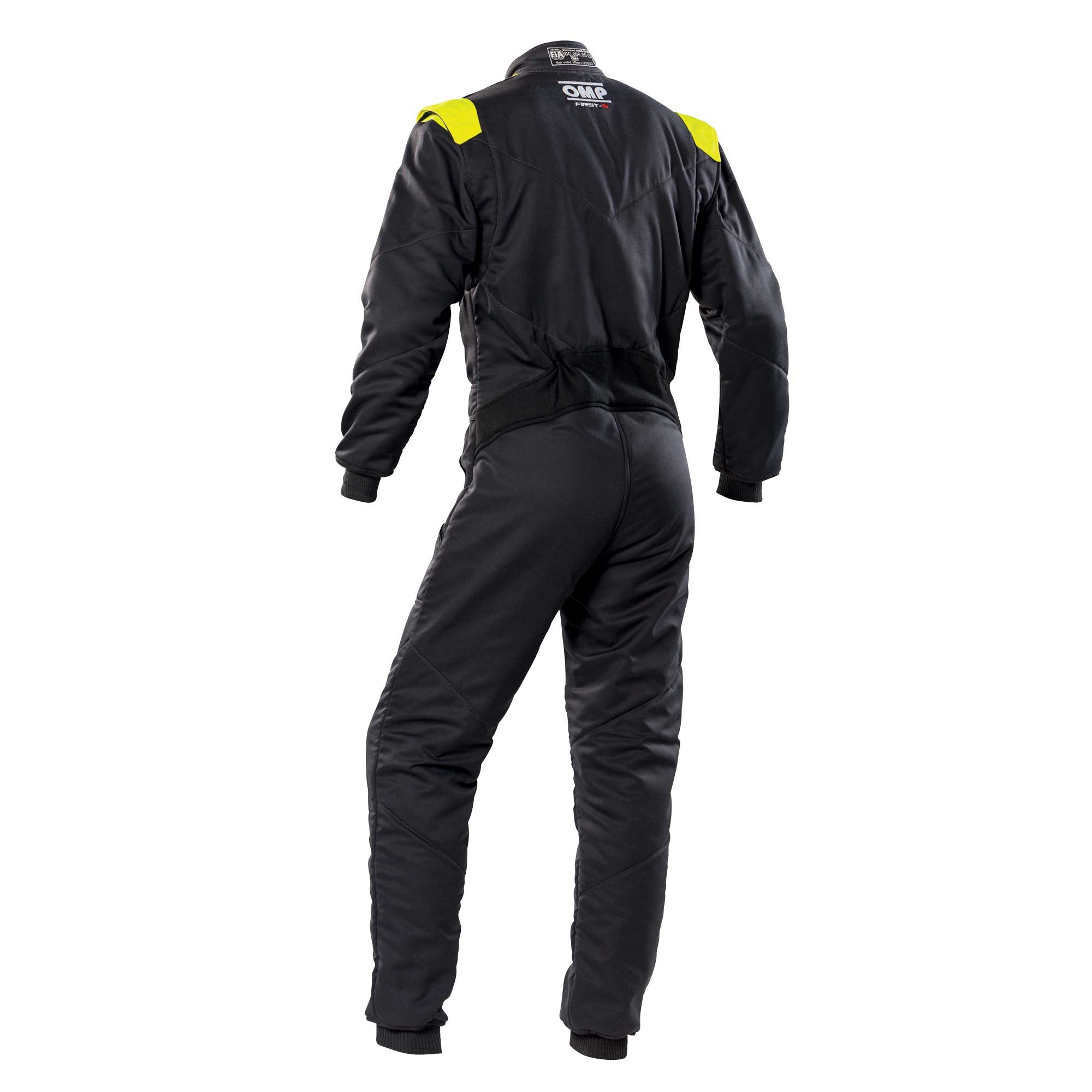 OMP IA0-1828-E01-184-56 (IA01828D18456) Racing suit FIRST-S MY2020, FIA 8856-2018, Anthracite/Fluo yellow, size 56 (Photo-2)