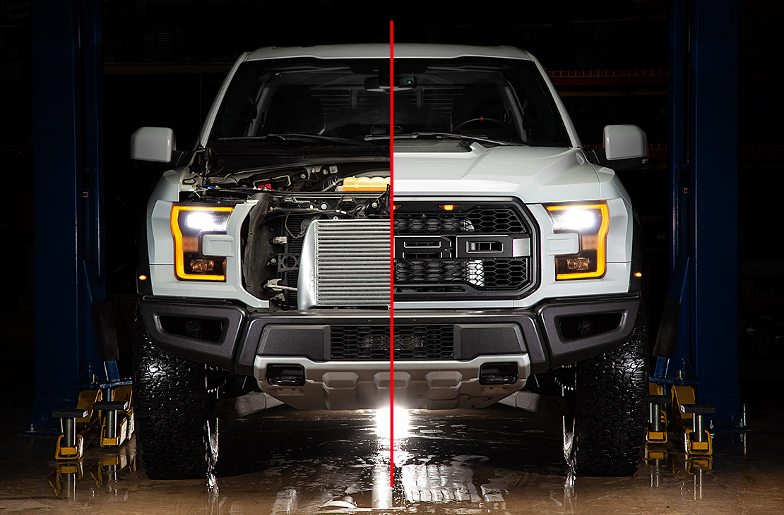 ᐉ COBB 7F2500SL FORD Front Mount Intercooler Silver F150 Raptor 2017