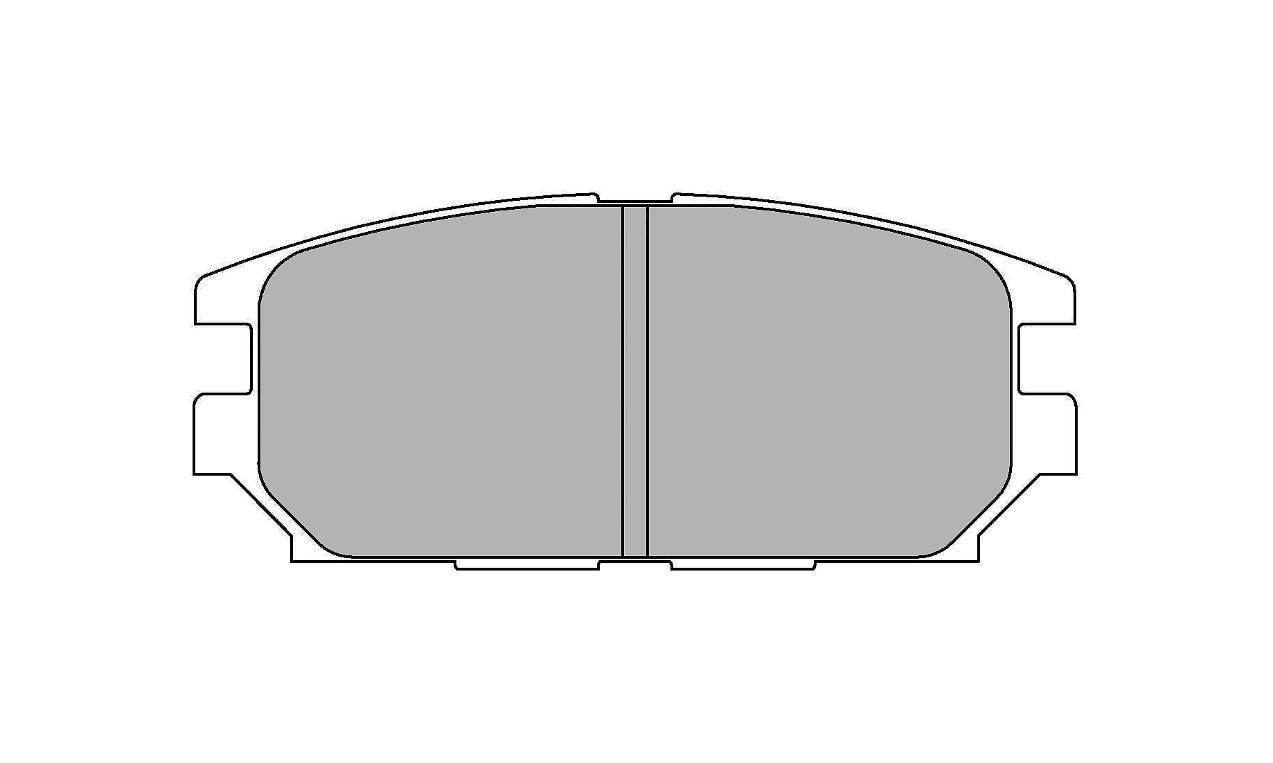 FERODO FCP1280H Brake pads rear DS2500 for MITSUBISHI LANCER / MONTERO / PAJERO (Фото-4)
