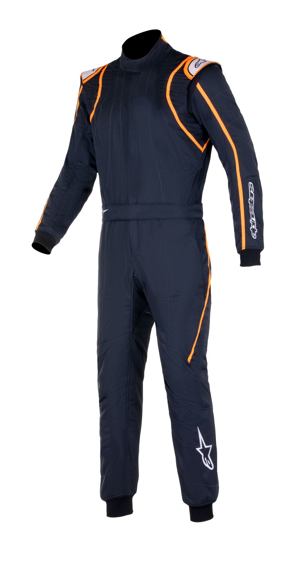 ALPINESTARS 3355020_1241_58 GP RACE v2 Racing suit, FIA 8856-2018, black/white/orange fluo, size 58 (Photo-1)